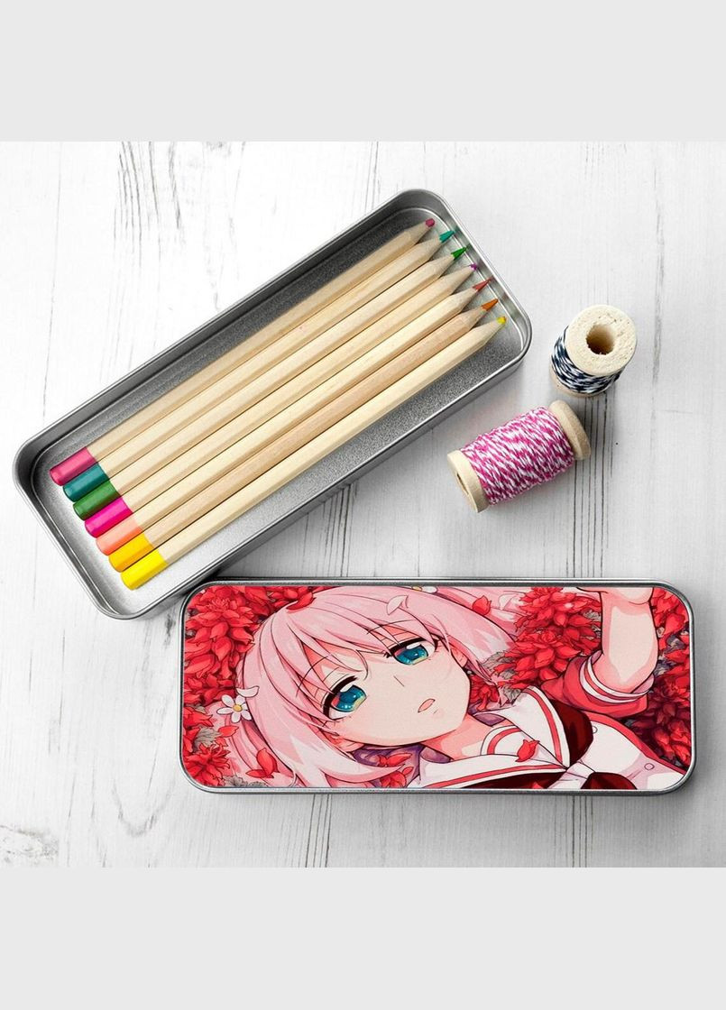 Органайзер для канцелярских принадлежностей металлический, кейс для мелочей Аниме Бездарная Нана #009 7*18 см Silver No Brand (309157620)