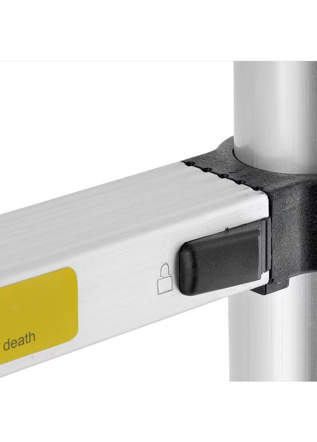 Лестница-стремянка алюминевая cкладная до 150 кг высота 4,2 м (2104618852) No Brand (370605073)