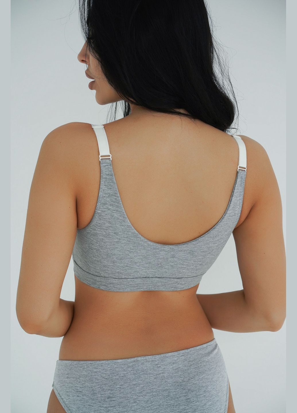 Серый топ для беременных и кормящих мамочек Мамин Дім хлопок