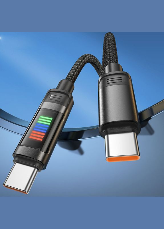 Кабель USB Type-C до USB Type-C / Провід шнур юсб тайп сі на юсб тайп сі для швидкої зарядки та передачі даних 1,2м Hoco (356100737)