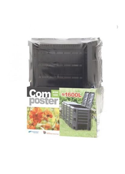 Компостер садовий 4модулі 1600 л чорний Польща Prosperplast (308071942)