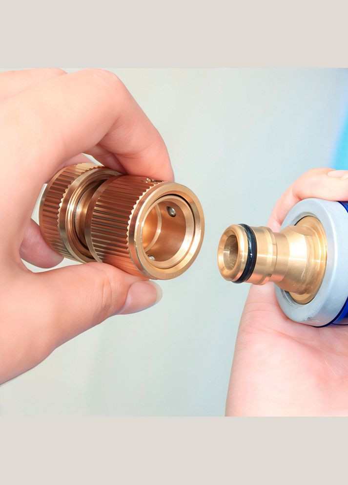 Конектор для шланга 1/2" латунний MY-105 перехідник швидкознімний для поливу Losso (327041638)