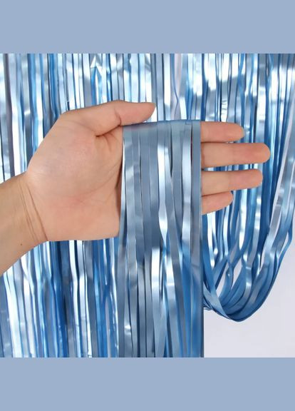 для фотозони матовий 3 м на 1 м блакитний Jannet Дощик (316580311)