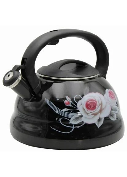 Емальований чайник EB-12610 зі свистком та антипригарним покриттям 3л Flowers DA-65 Edenberg (381789420)