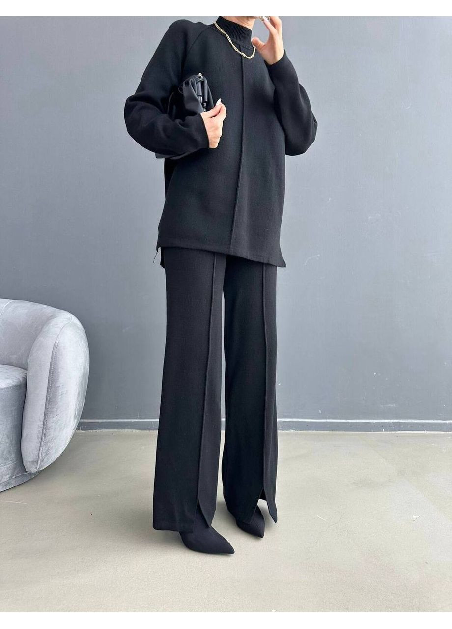 Стильный женский брючный костюм из машинной вязки Турция ЗАМЕР В ОПИСАНИИ DK/DL Мода без кордонів (370682770)