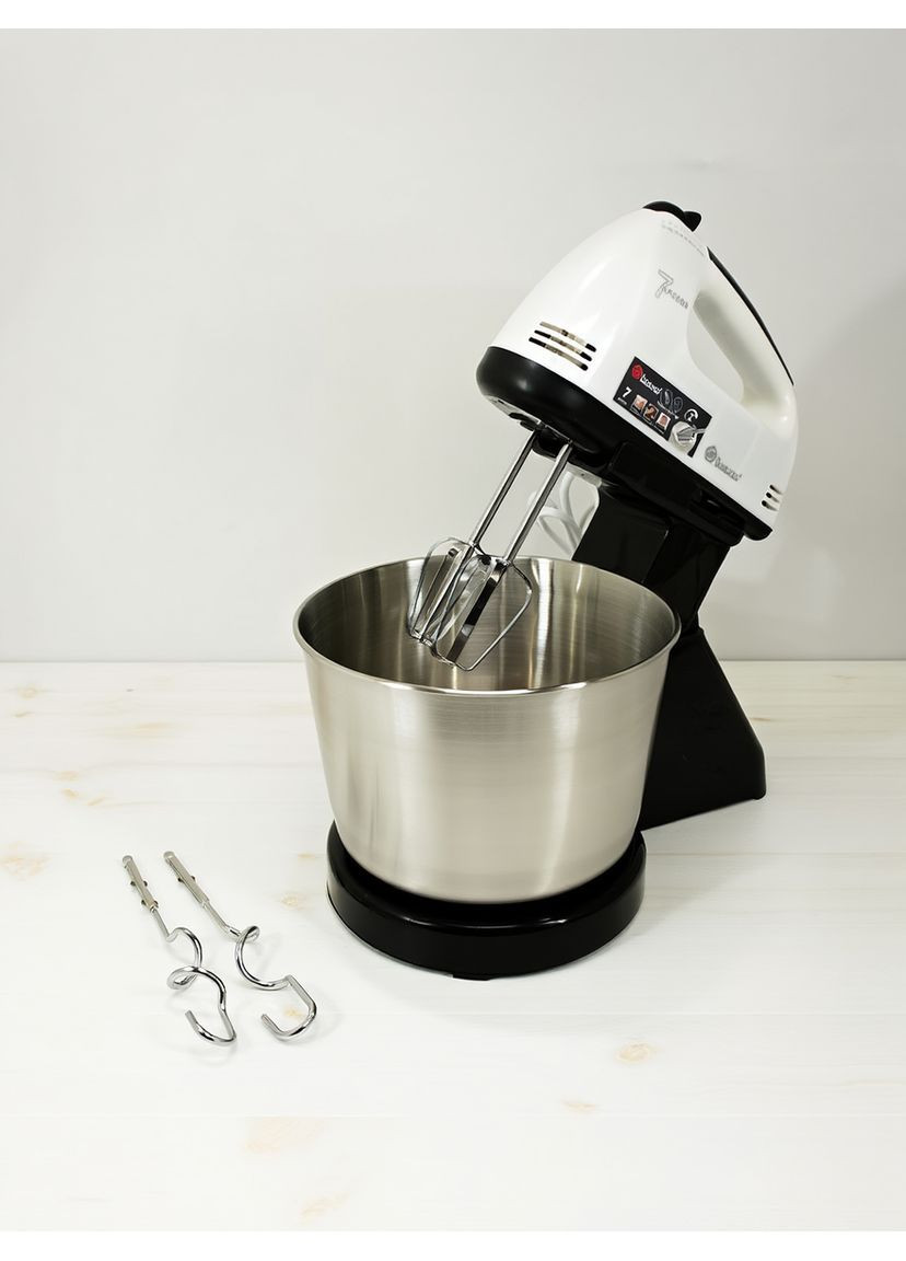 Миксер стационарный с металлической чашей 250Вт 7 скоростей белый Domotec (364503450)