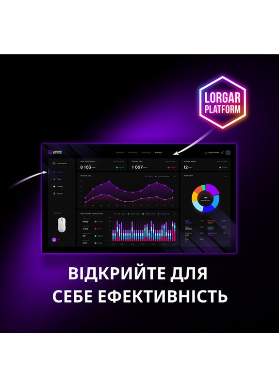 Мышь MSA10W Wireless Gaming Black (LRG-MSA10W-BK) LORGAR (324690732)