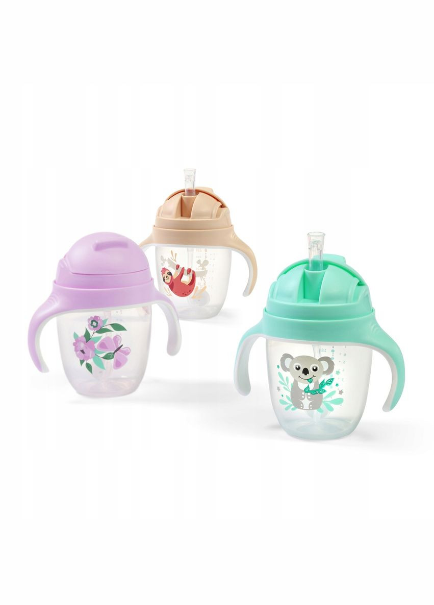 Поилка-непроливайка с отягощенной соломкой и герметичной крышкой Линивец 6+ 240 мл () BabyOno 1464/04 (335029751)