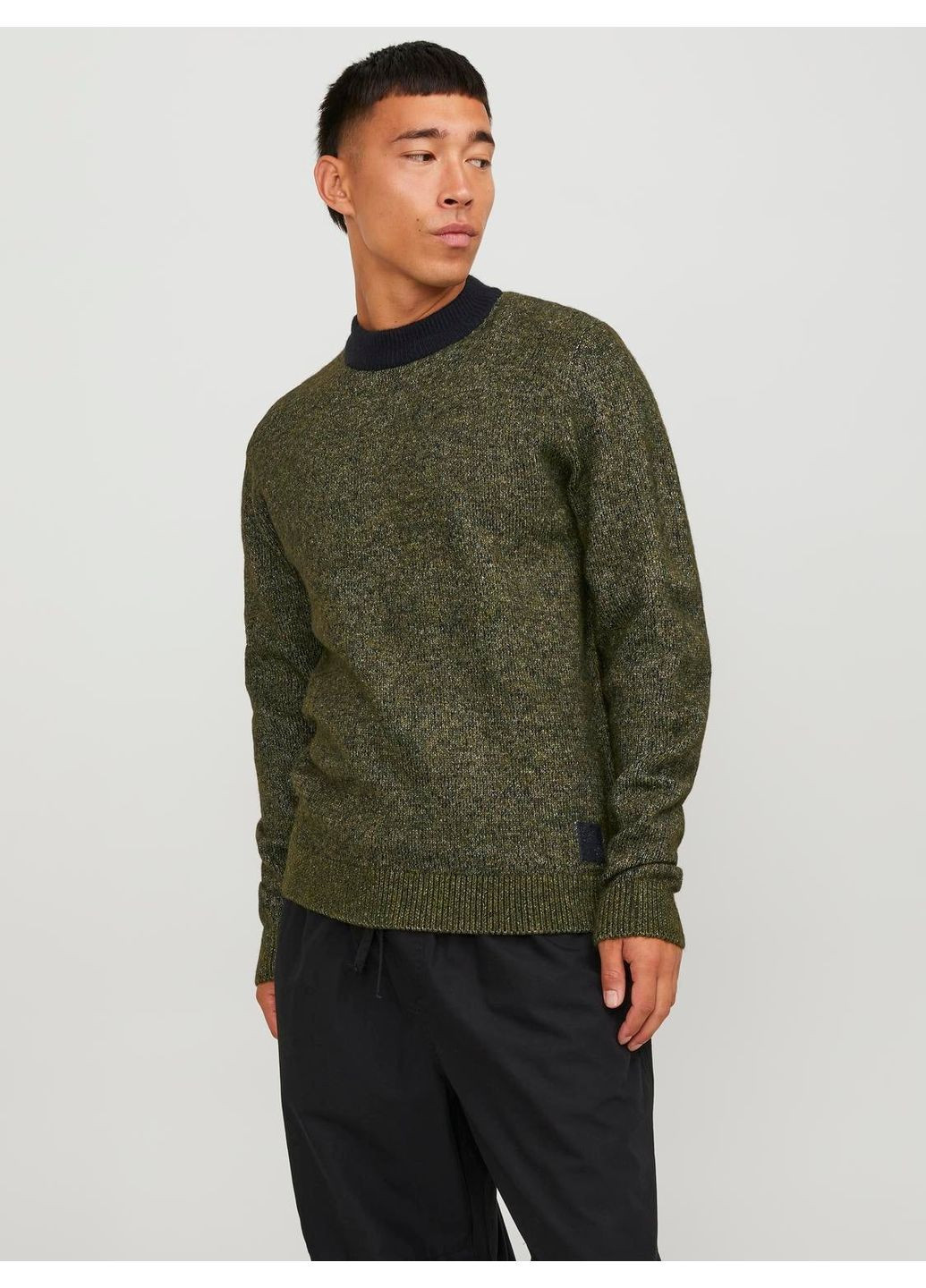 Черный джемпер зима,черный-болотный,jack&jones Jack & Jones