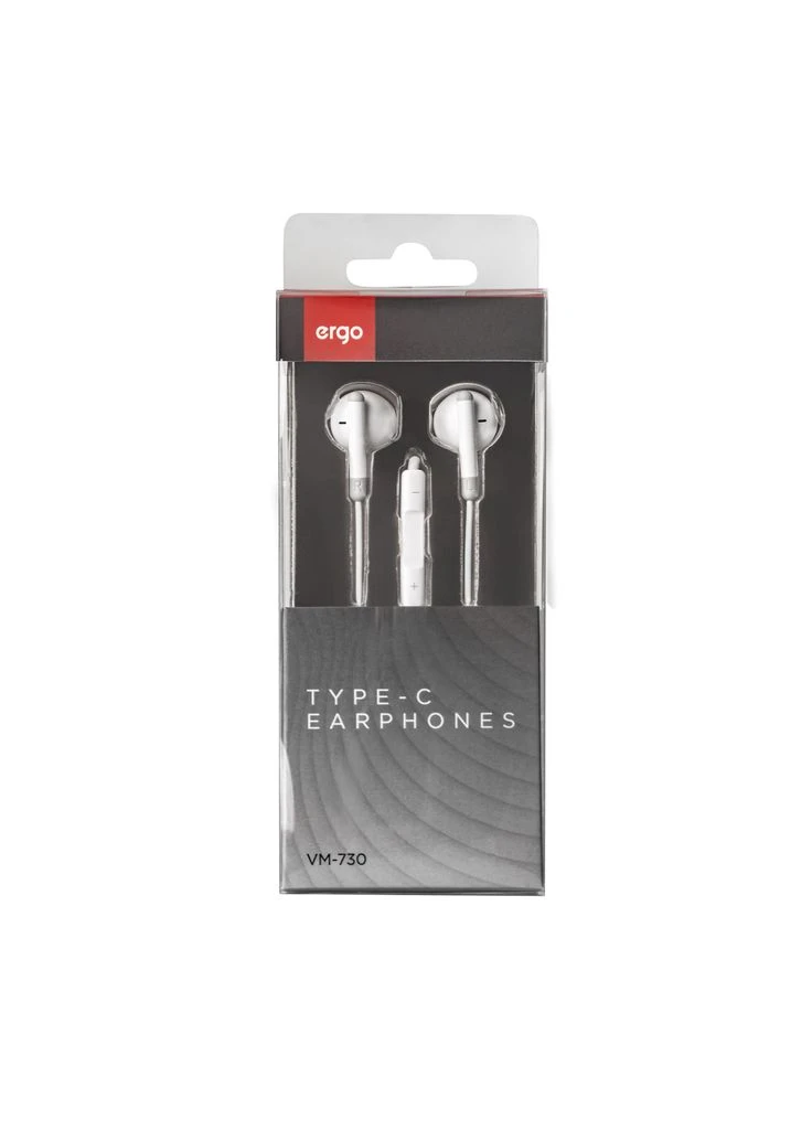 Навушники VM-730 Type-C Earphones White (VM-730W) Ergo (390710870)