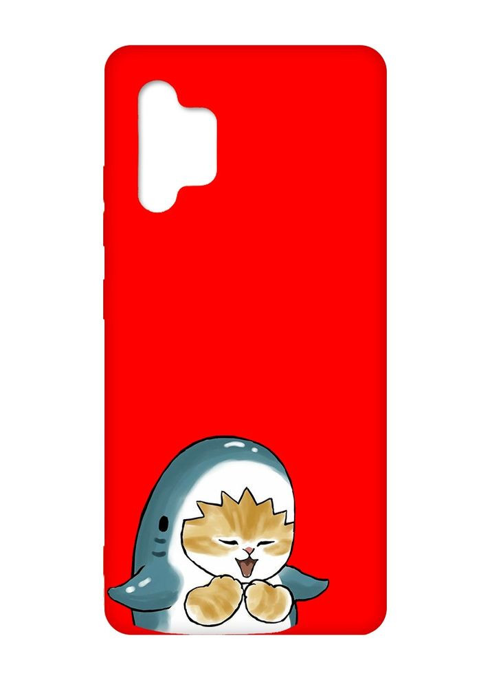 Матовый чехол на Samsung Galaxy A32:: Котёнок Акула (принт 376) Creative (355387712)