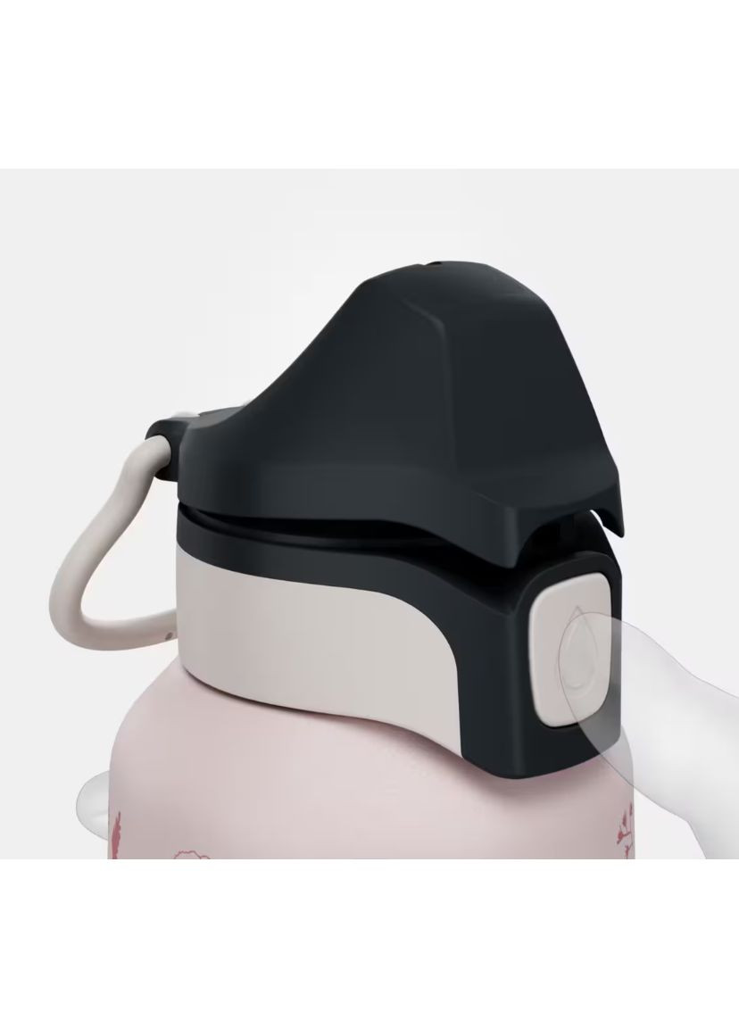 Детская Алюминиевая Фляга для Туризма/Походов 600мл с Крышкой Розовый Quechua (363823384)