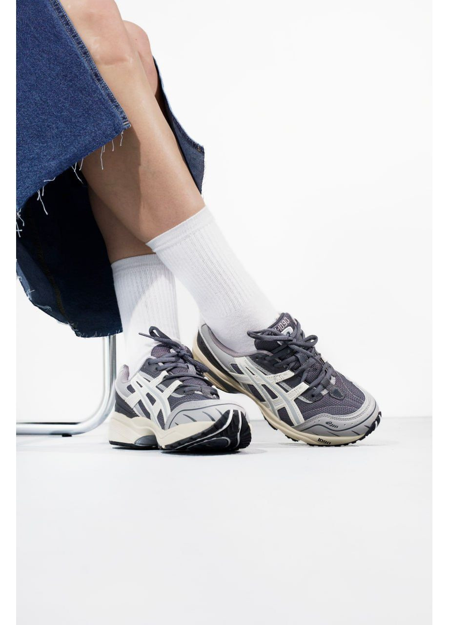 КРОССОВКИ ЖЕНСКИЕ ASICS GEL-1090 GREY / BEIGE АСИКС ГЕЛЬ 1090 No Brand серые демисезоны (368854950)