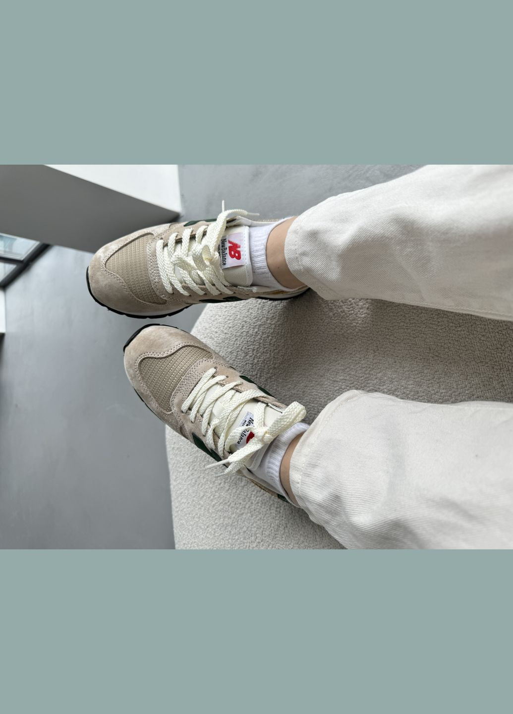 Кроссовки женские и мужские New Balance 574 beige | Нью Беланс 574 бежевый No Brand бежевые демисезоны (316506727)