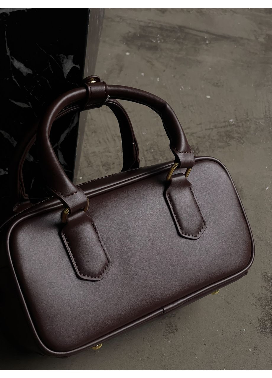 Сумка жіноча Arcadie Leather Bag бургунді крос боді No Brand (369935475)