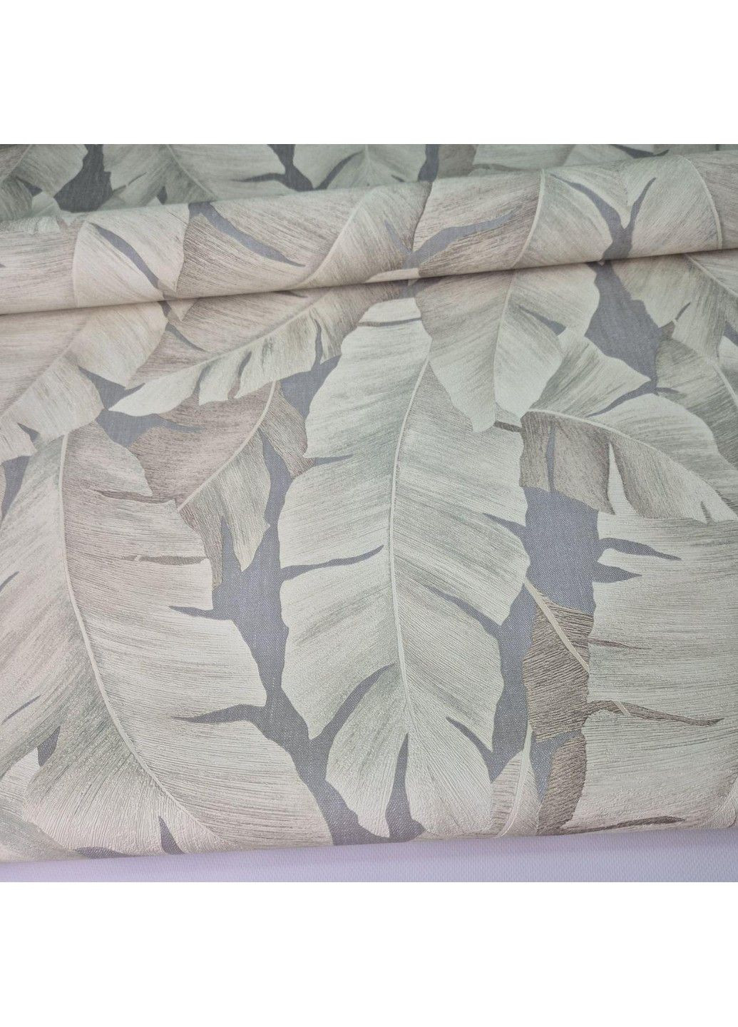 Обои виниловые 1,06 × 10,05м Atelier 1031444,серо-бежевые с природным орнаментом для спальни, гостиной MARBURG (351382532)