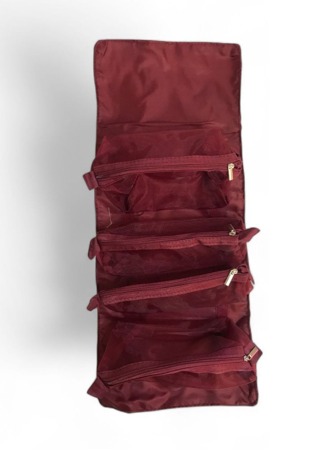 Компактная косметичка для путешествий бордового цвета Burgundy Leegoo (372125395)