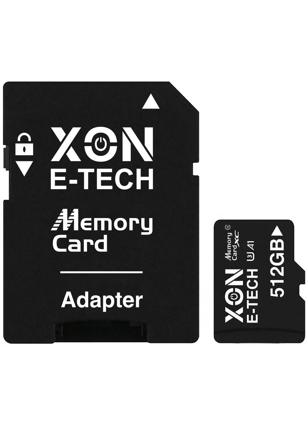 Карта пам'яті XON microSDXC 512GB Class 50 (A1) UHS-I/U3 + SD adapter (MCXC5512BA 3541) Чорна XON E-Tech (331890521)