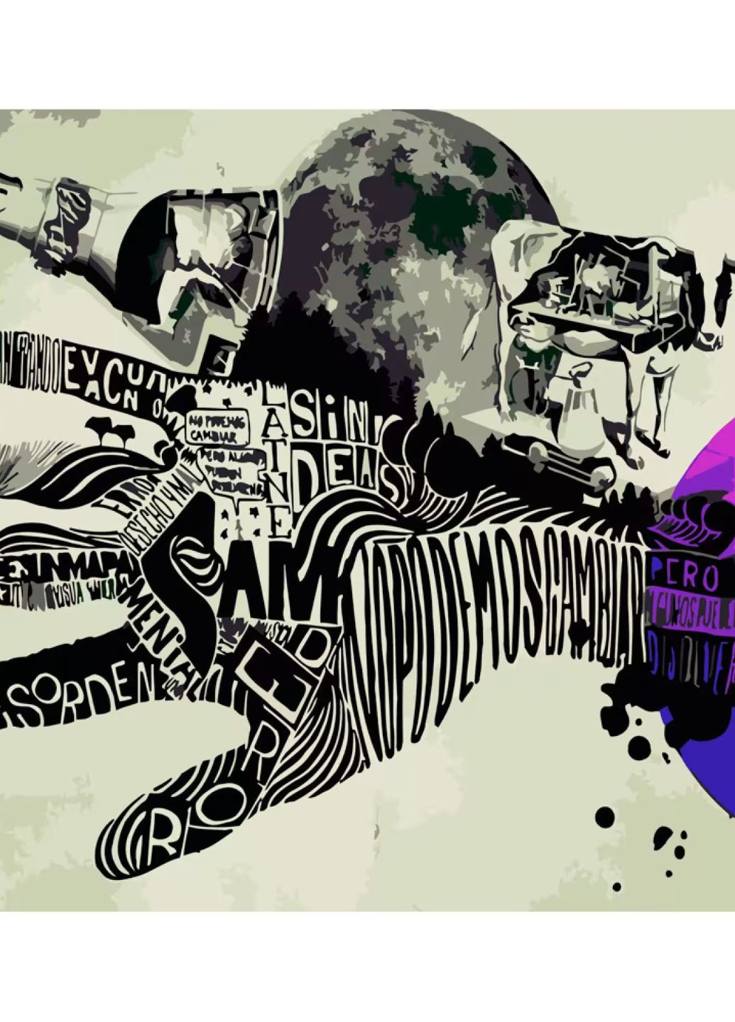 Картина за номерами ПРЕМІУМ Рука у просторі розміром 40х50 см (DY146) Strateg (305697565)