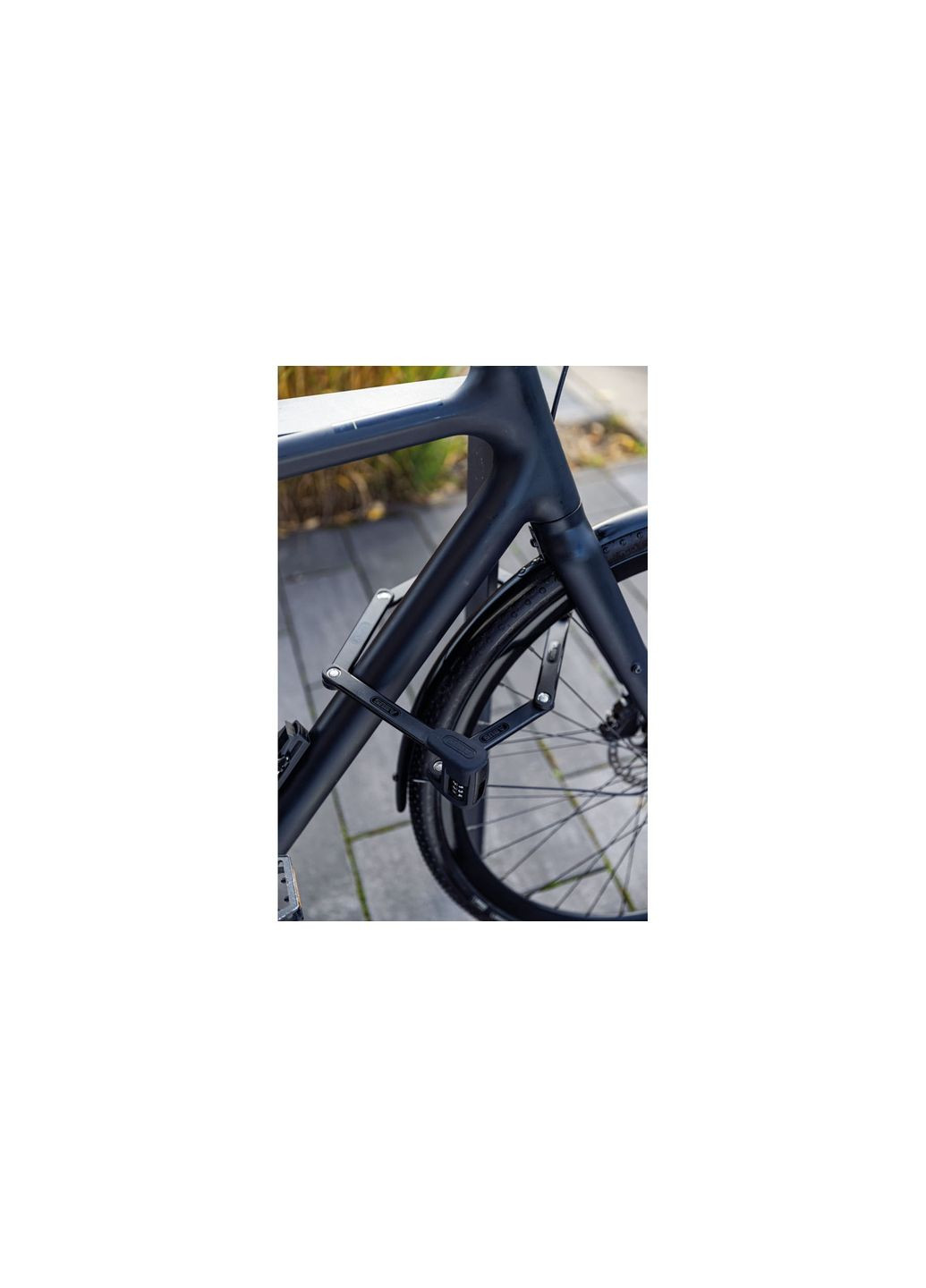 Замок сегментный 6000C/90 Bordo LED черный + крепеж SH Abus (368863362)