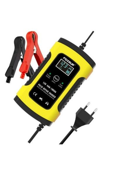 Зарядное устройство для 12 В 5 A 4-100 Ач для аккумулятора автомобиля автоматический Foxsur (303928677)