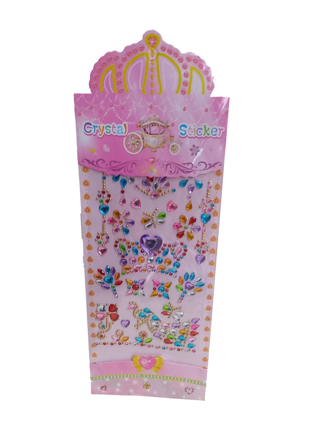 Наклейки декоративные "Кристаллы" XY-022, на листе 30х12см (6915157258652) Вид 3 No Brand (346753131)