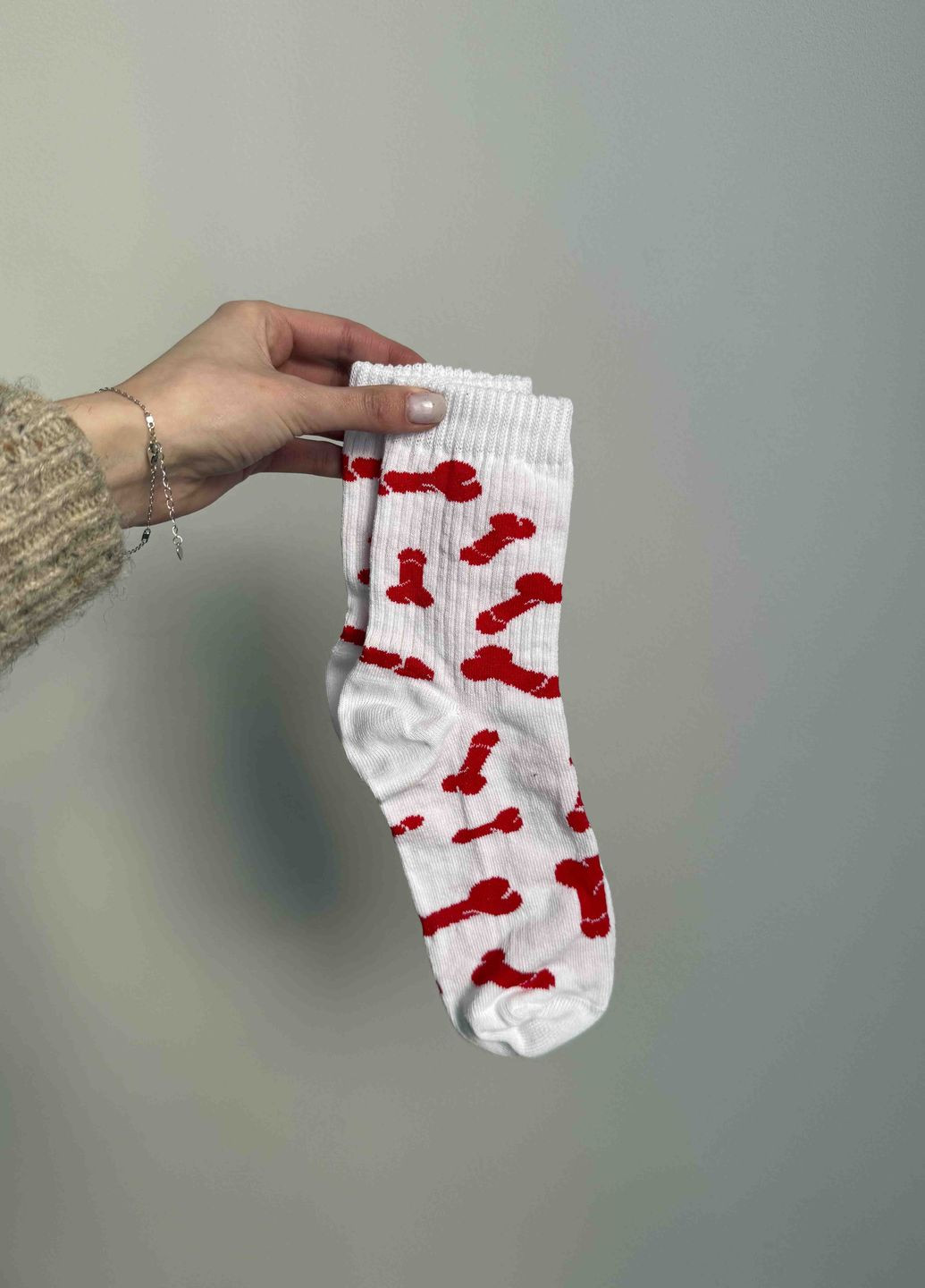 Комбинированные хлопковые носочки «перцы» VIDCHUY рисунки (316157482)