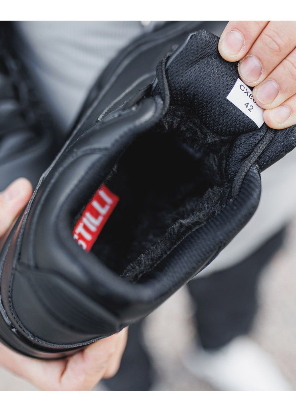 Чорні Зимовий зимові чоловічі кросівки jr 13 Stilli