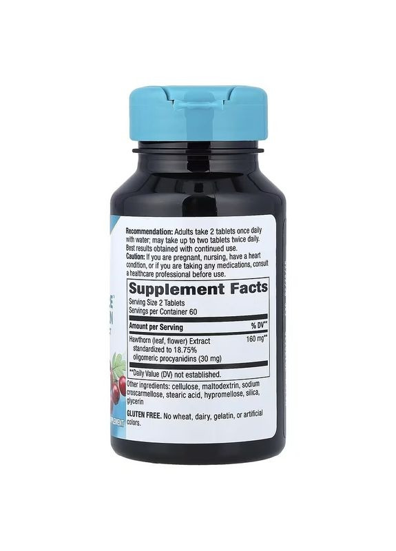 Глід, 80 мг, HeartCare, Hawthorn,, 120 таблеток Nature's Way (322741244)