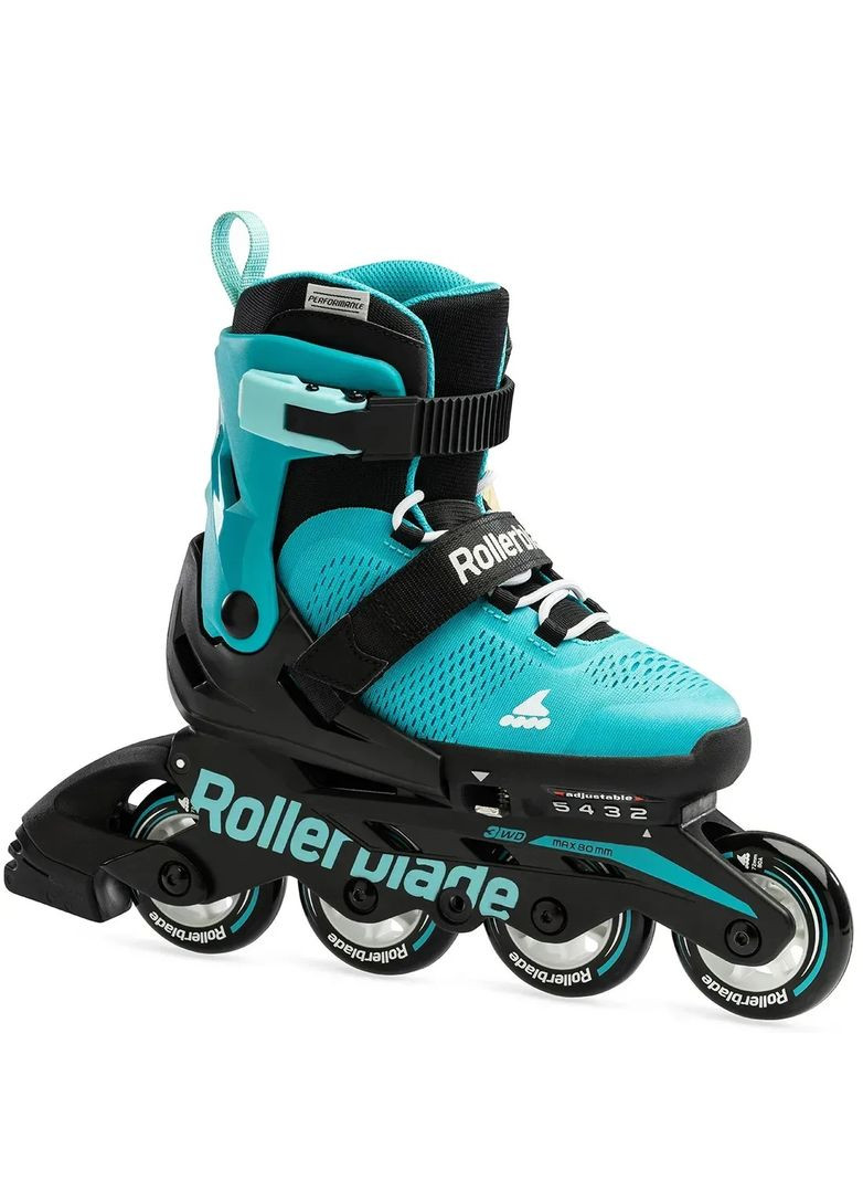 Ролики Microblade 2024 Черный-Бирюзовый Rollerblade (365308252)