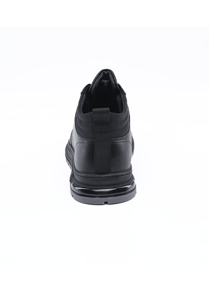 Черные зимние мужские ботинки цвет черный цб-00219671 No Brand