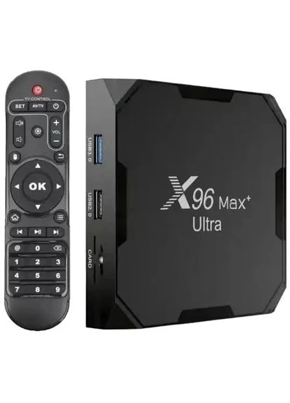 Смарт ТВ приставка Max+ Ultra 4/32 Гб Smart TV Android. Процессор Quad-Core ARM Cortex A55, S905X4 X96 (323650807)