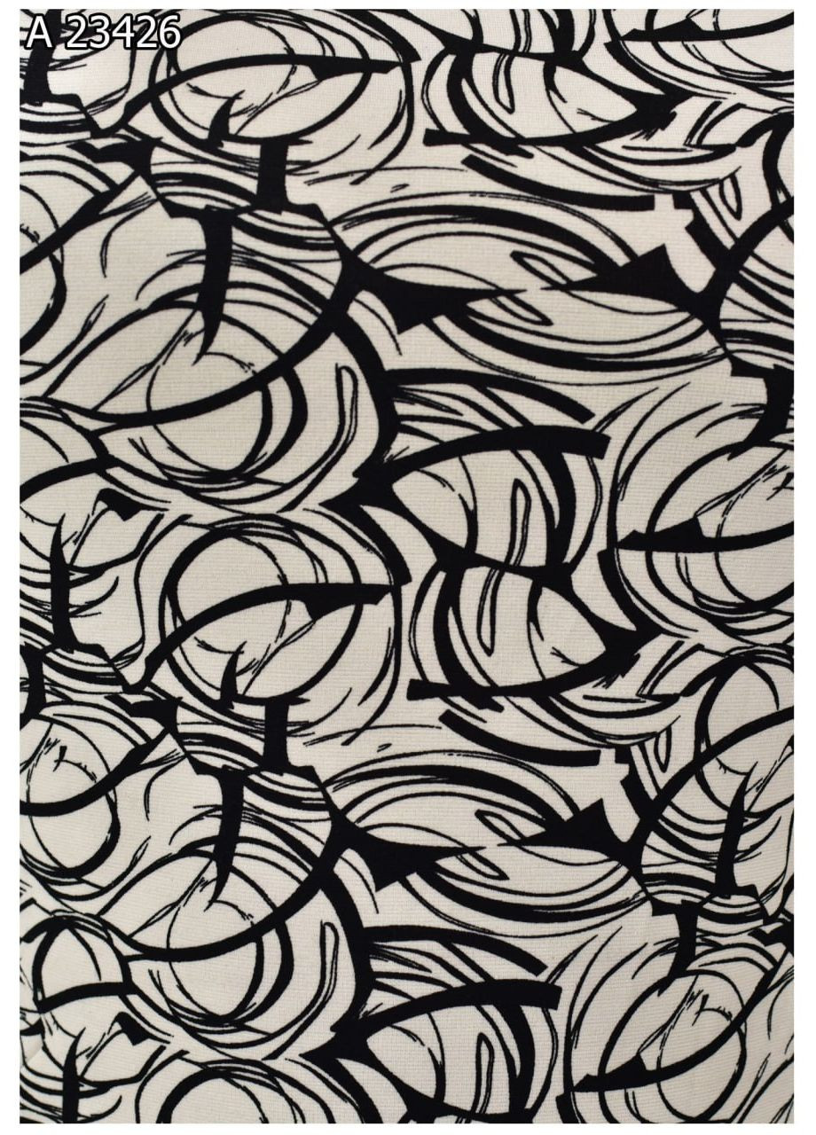 Чорно-білий повсякденний жіноча сукня великого розміру SK