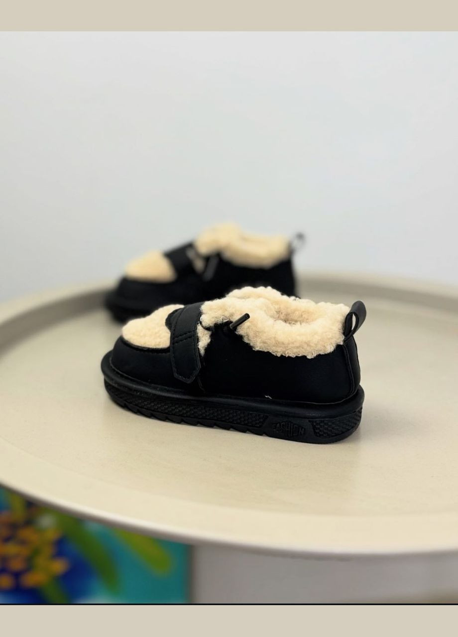 Черные спортивные, повседневные, кэжуал, джинсовые зимние ботинки зимние детские черные 1428 No Brand