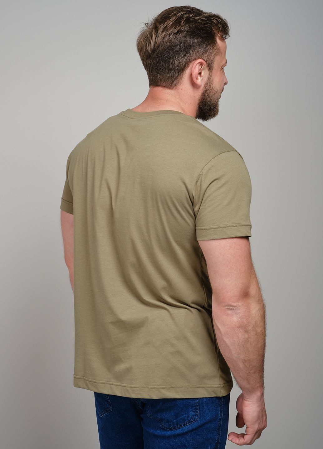 Хаки (оливковая) оливковая базовая футболка 103212 Power
