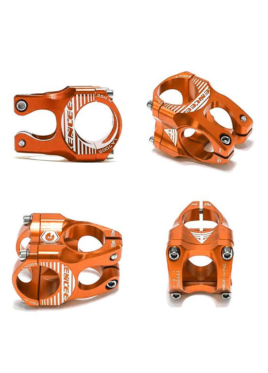 Винос керма Enlee DHR 31,8 x 35 мм, жовтогарячий HASSNS (324627201)