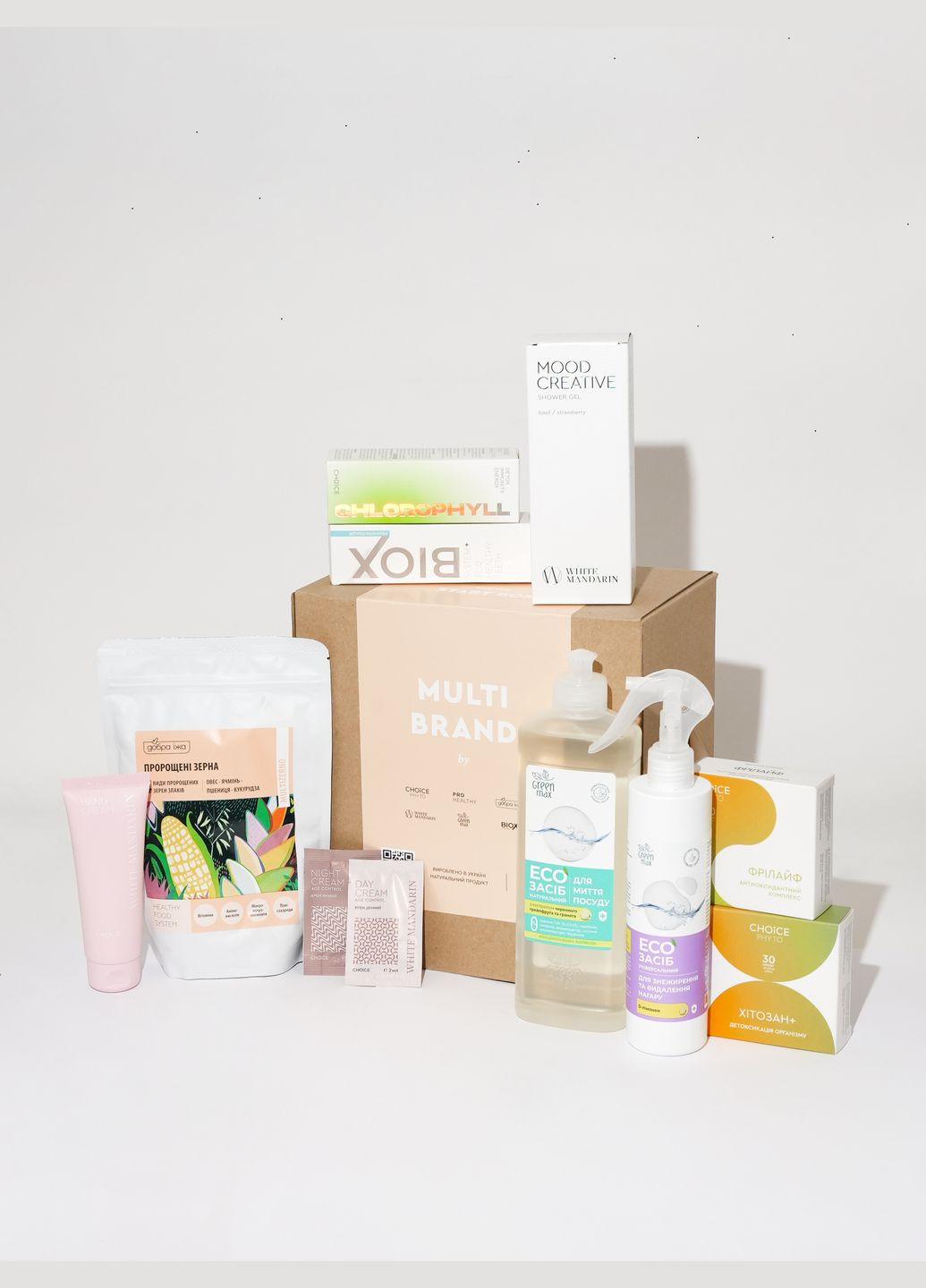 Старт бокс MULTI BRAND – це універсальний мультибрендовий набір для для здоров’я, краси та чистоти вашого дому від CHOICE (332989229)