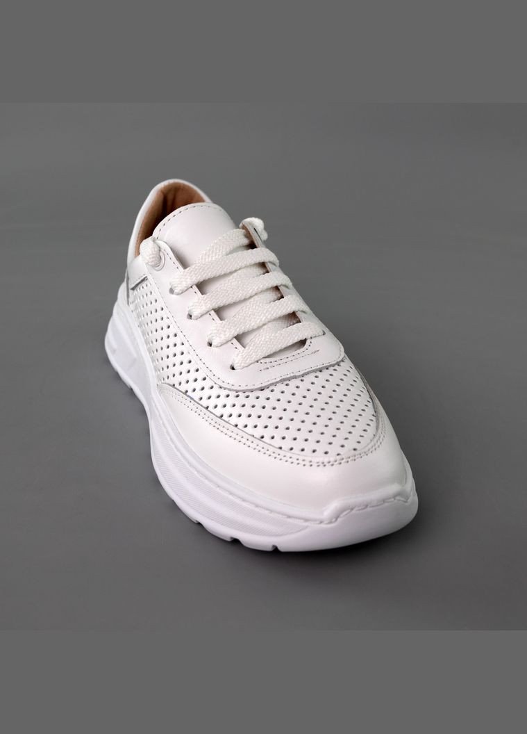 Кроссовки женские перфорация кожа Mermaid белые (337179852)