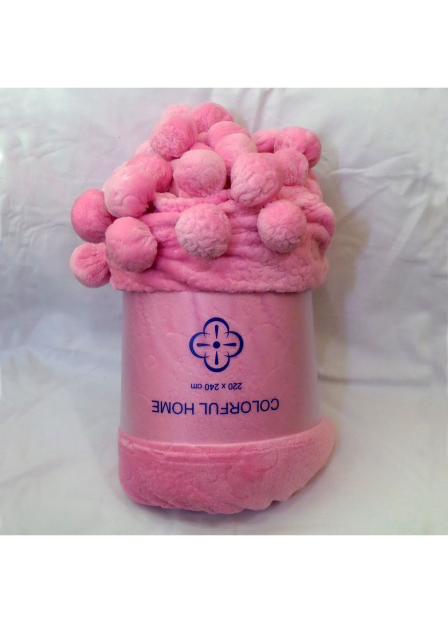 Плед з помпонами 200х220см. Colorful Home (372713105)