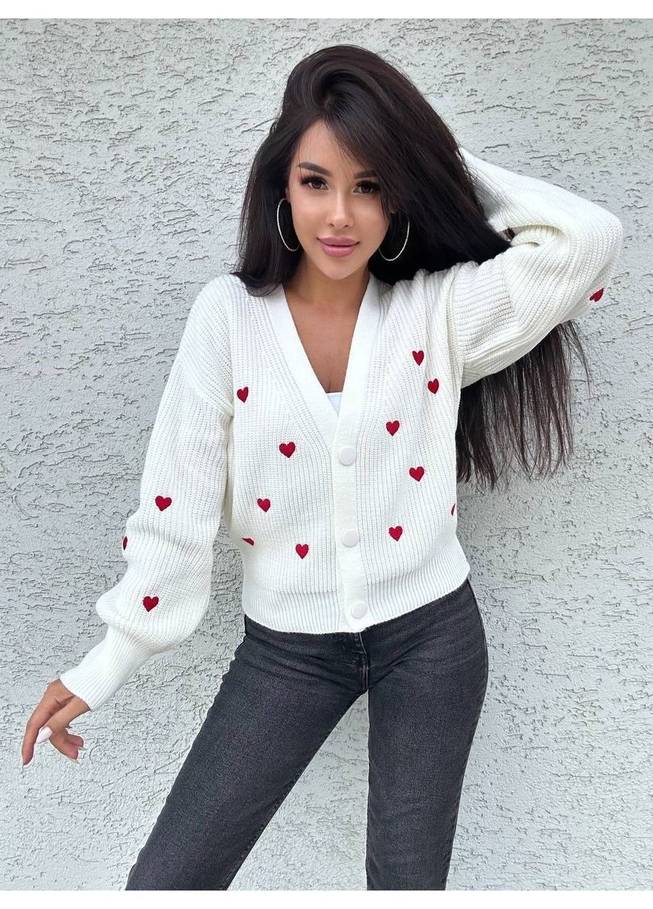 Кардиган, колір Білий Fashion (364184281)