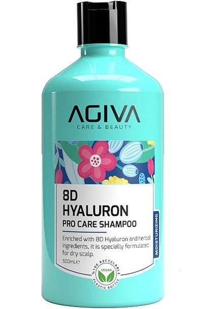 Шампунь для волос "Увлажняющий" 8D Hyoluron Shampoo 500ml (1527224-32270945) Agiva (368891778)
