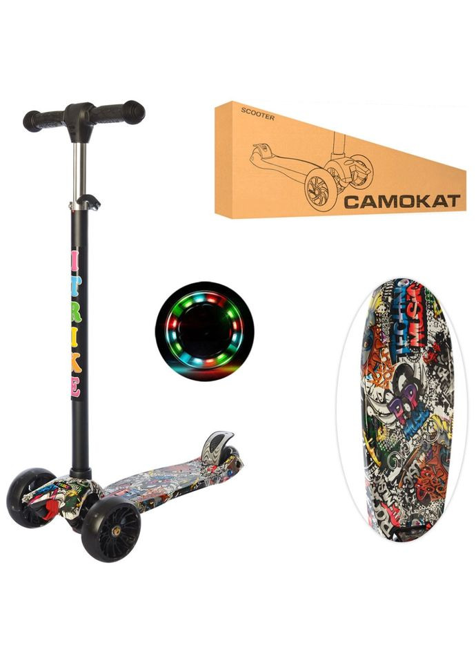 Самокат дитячий MAXI JR 3-060-22-WP1 триколісний iTrike (367972915)