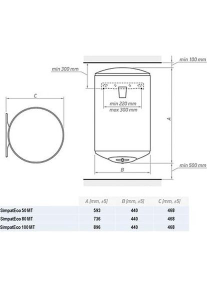 Бойлер SimpatEco 50 MT (305570) TESY