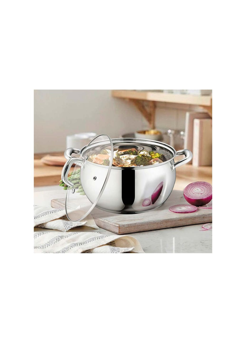 Каструля неіржавка 220 мм x 4.9 л (MR-3515-22) Maestro (316631970)