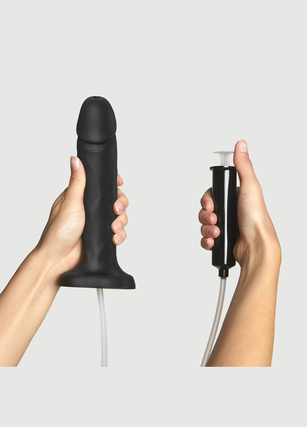 Фаллоимитатор, заканчивающий Squirting Cum Dildo Realistic Black, диам. 3,9 см, силикон Strap-On-Me (335392399)