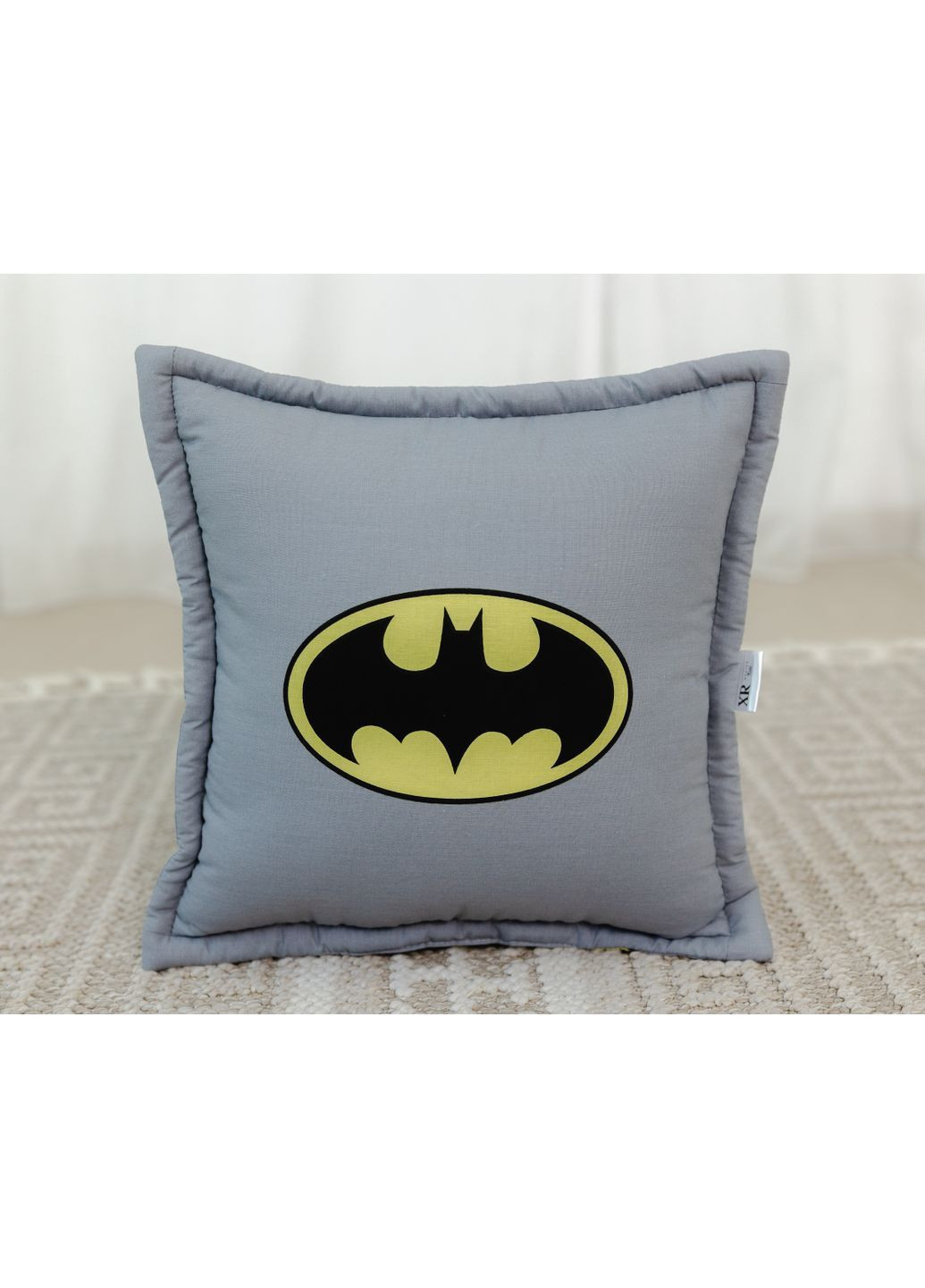 Вигвам для мальчика серый Бетмен супергерой Комплект с корзиной для игрушек No Brand (367254571)