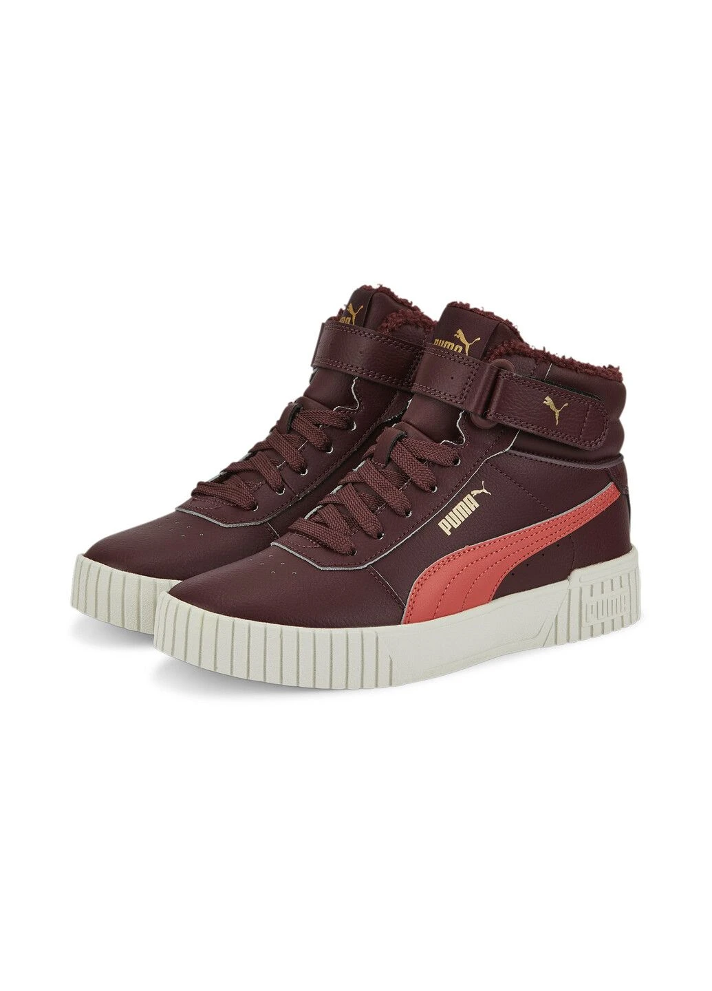 Фиолетовые кроссовки carina 2.0 mid winter sneakers youth Puma