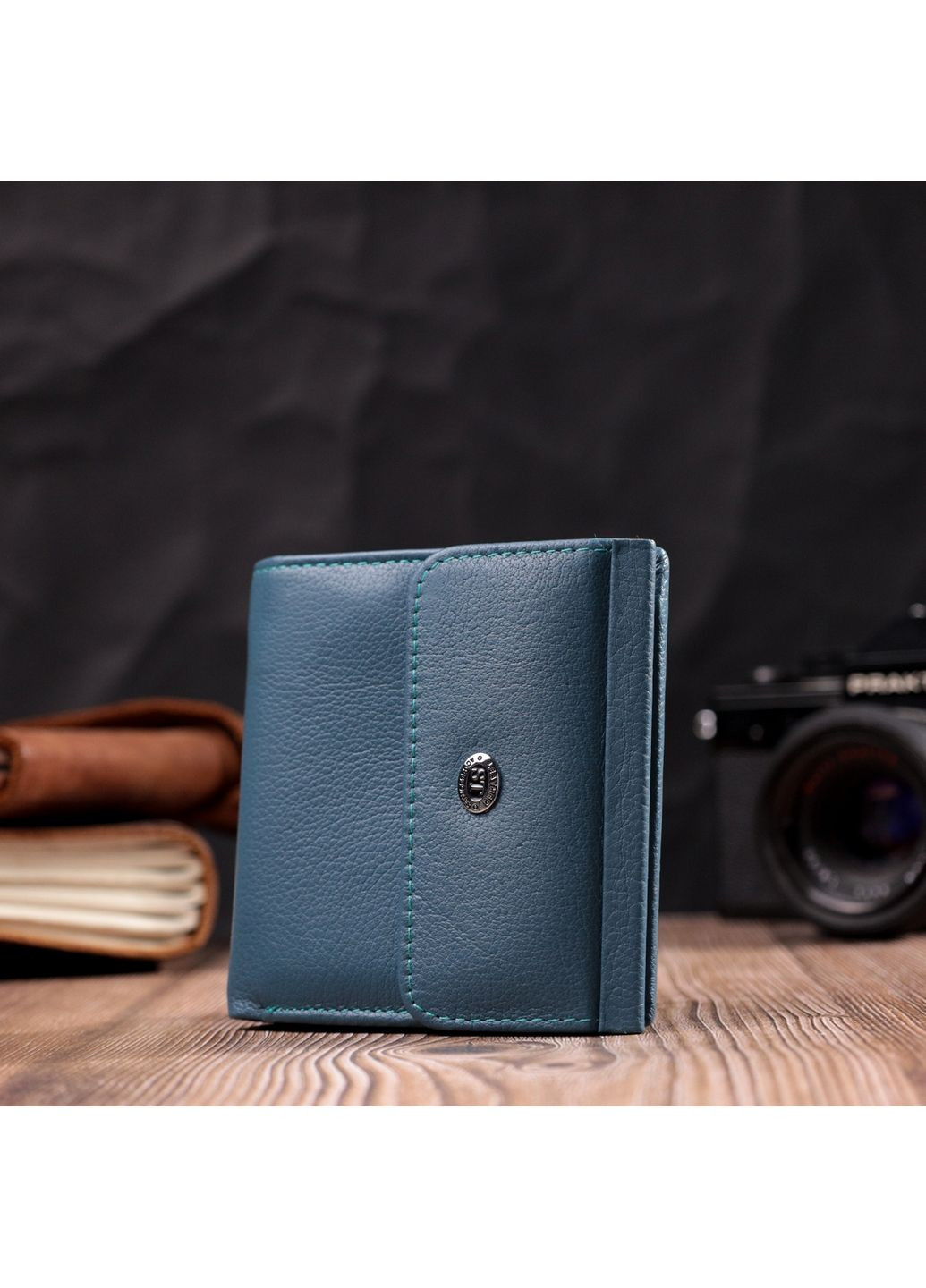 Женский кожаный кошелек 10,5х10х1,5 см st leather (288048536)