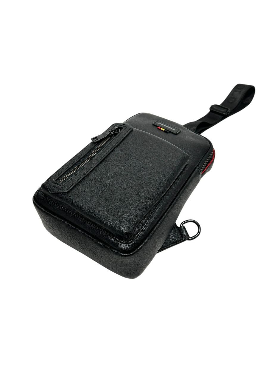 Чоловіча сумка Hyss Bolo з еко-шкіри 1339 чорна 27х17х8 No Brand (371682451)