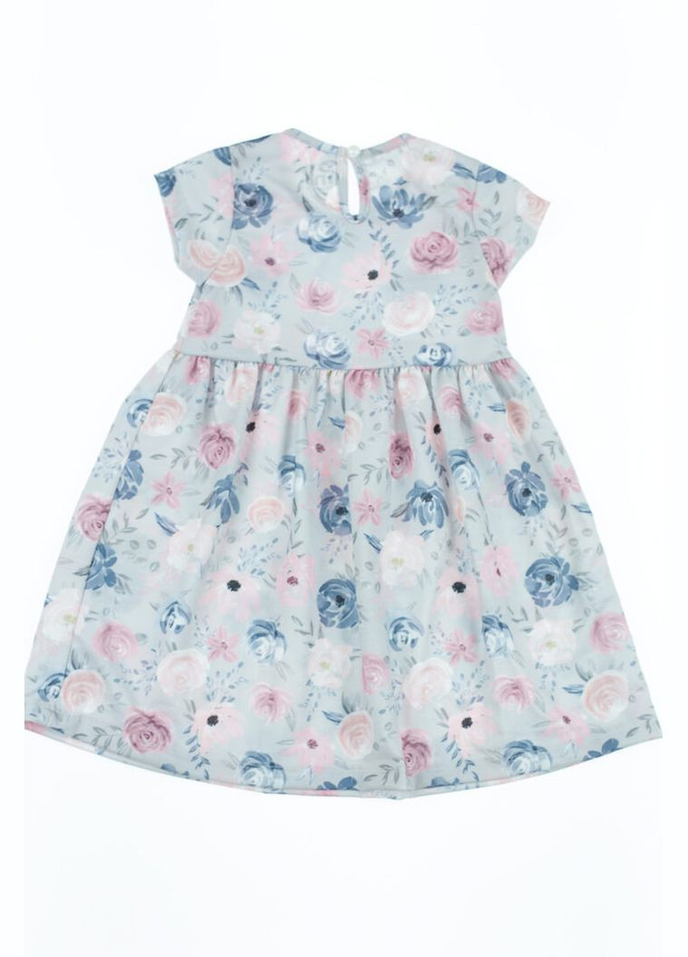 Сіра сукня літня бавовняна flowers сіра 104 см (42872) BABYKROHA (323470132)
